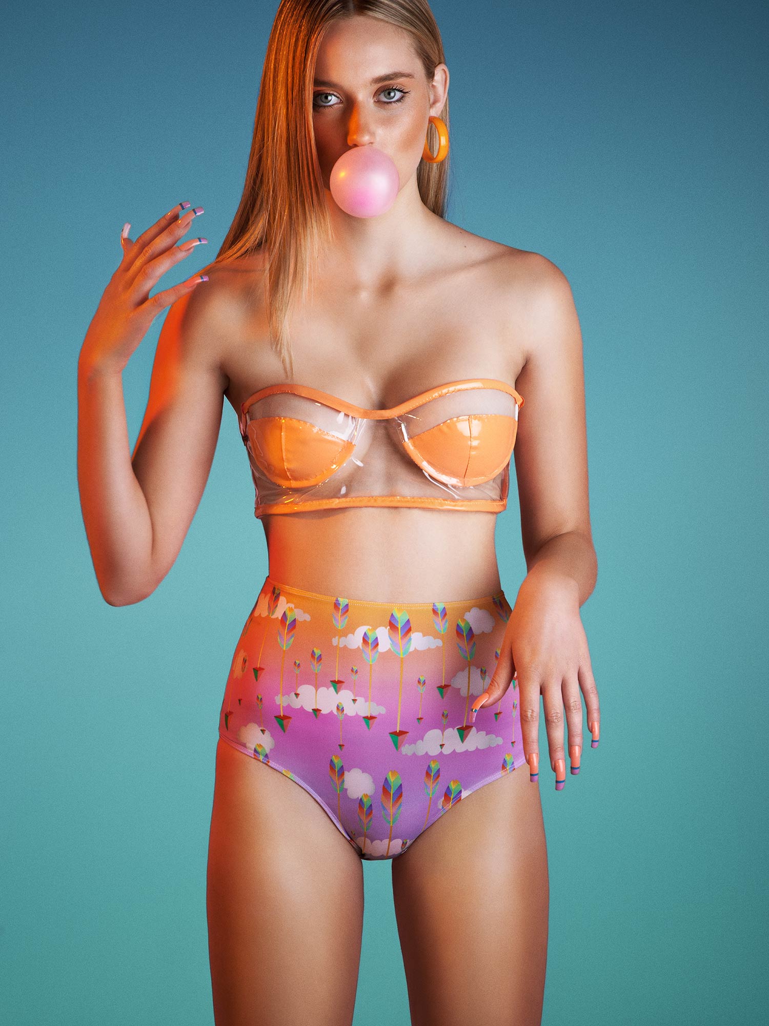 Product shot of the Graduate Swimwear Collection by Auria and Margot Bowman